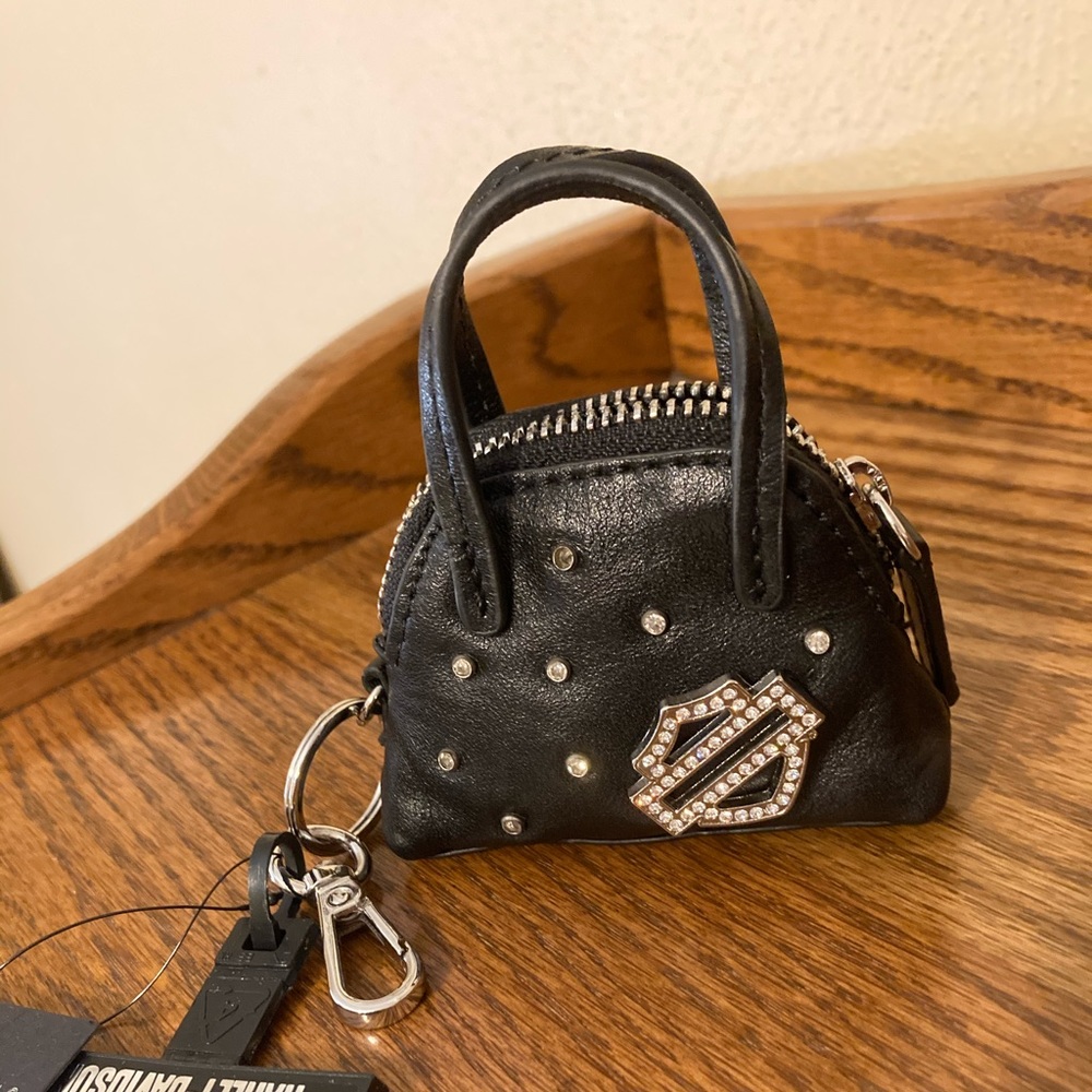 Harley Davidson Coin Purse Keychain BNWT